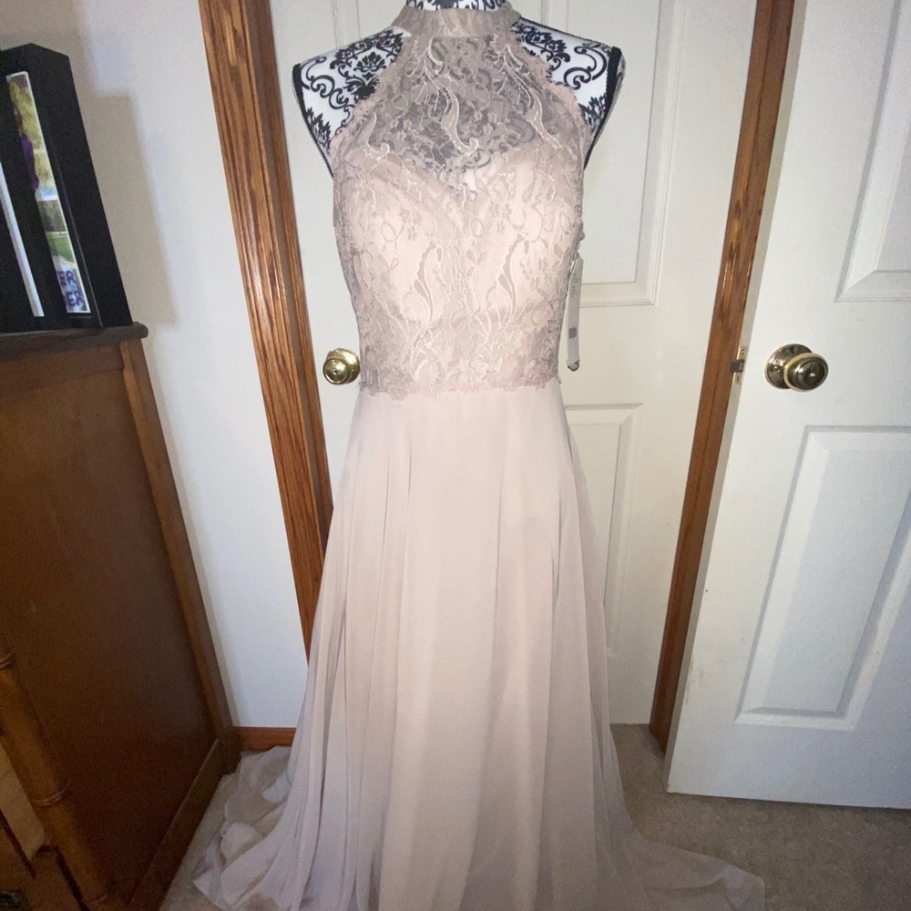 Bridesmaid Dress by Christina Wu in Taupe
